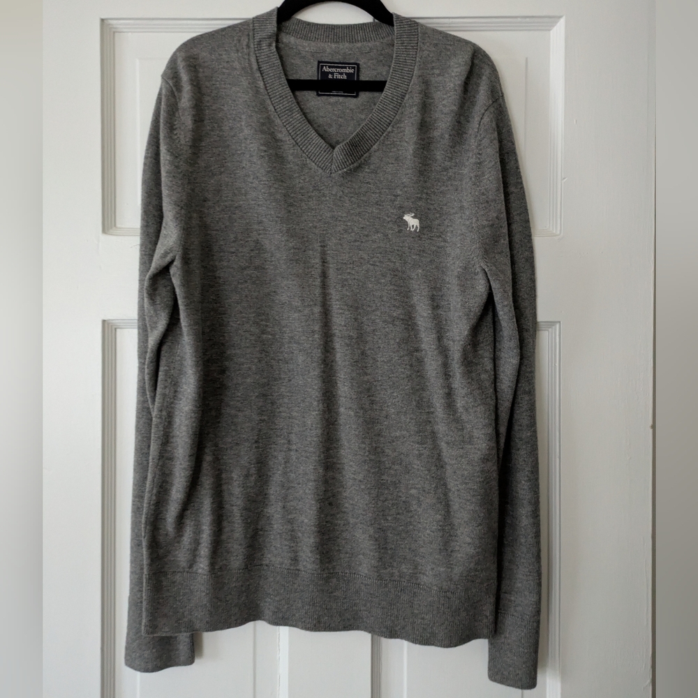 Abercrombie & Fitch Y2K Vneck Wool Cotton Sweater Size S